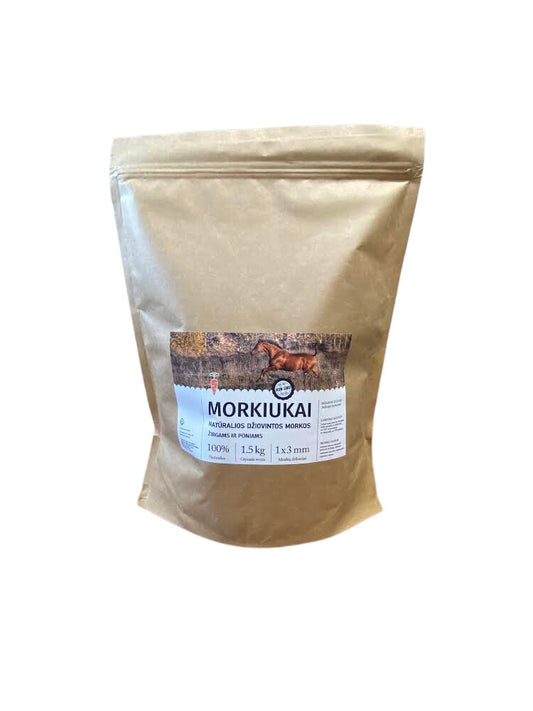 Džiovintos morkos 1,5 kg