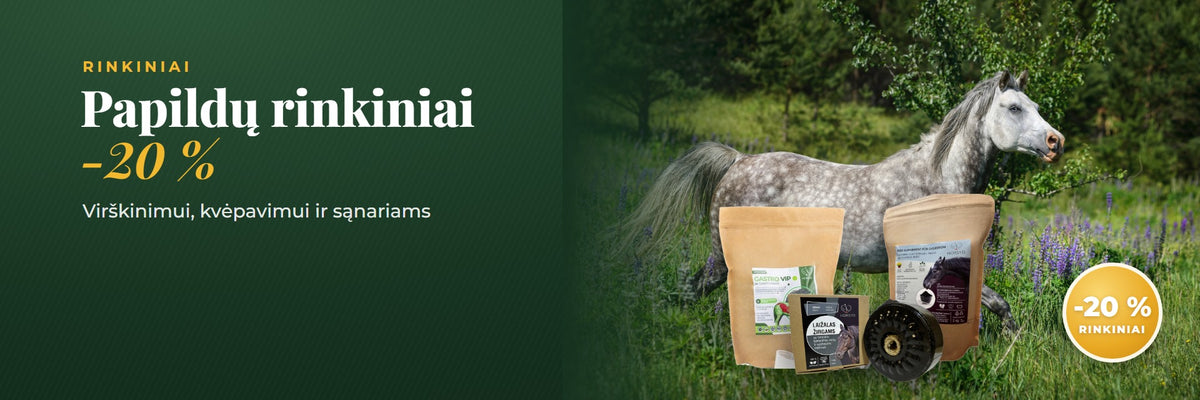 Papildų rinkiniai žirgams -20 %